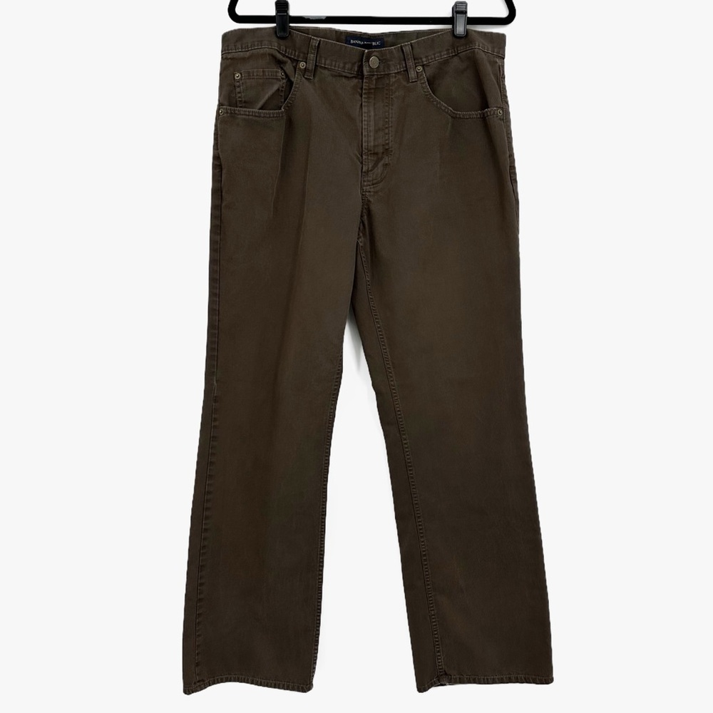 Banana Republic Men’s Brown Straight Leg 100% Cotton Corduroy Pants Size 36